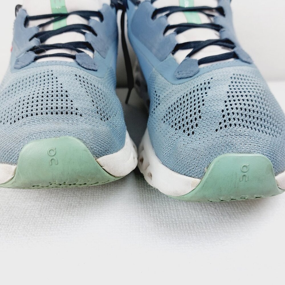 On Run Men's Wash Metal Blue Cloudstratus 3 Athletic Running Shoes Size 8.5 - Picture 4 of 15